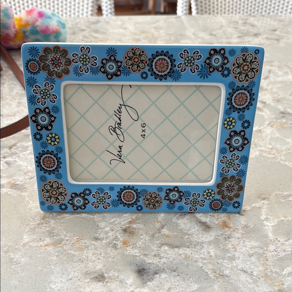 Vera Bradley Blue Floral Picture Frame
